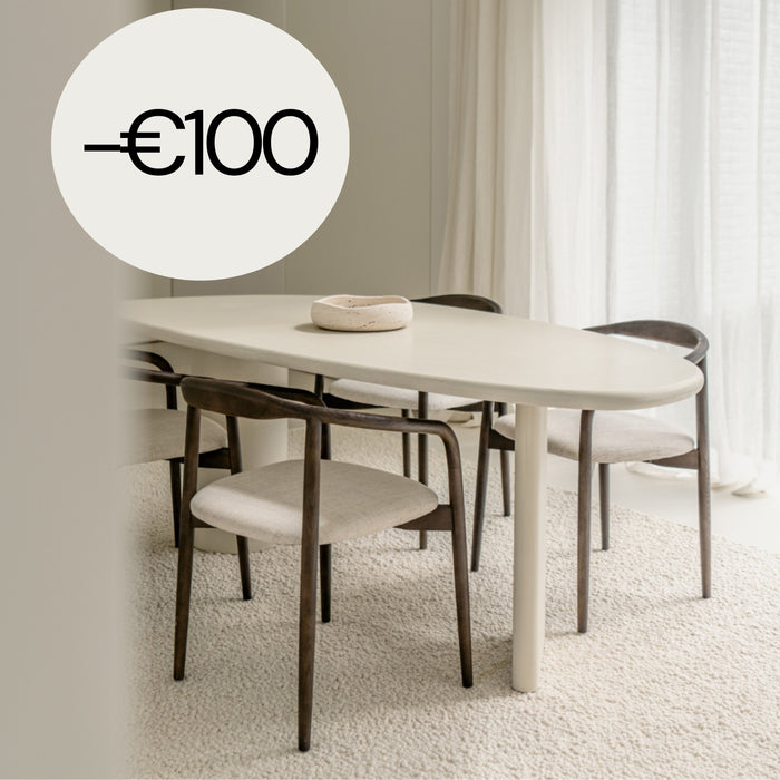 Rouen - Ovaler Esstisch - Microskin - 220 cm