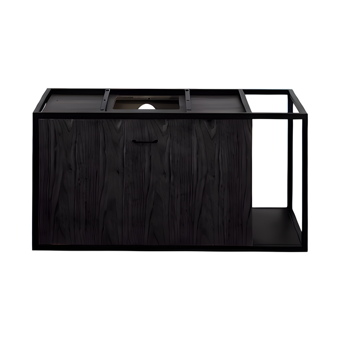 Bathroom frame Metal - Cebu minimalist - Black - 100 cm