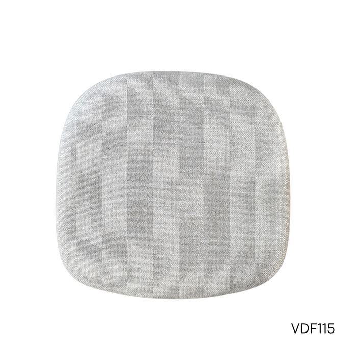 Eetkamerstoel Ely - Rechthoekige stoffen zitting - Smokehout kleur - Rubberwood