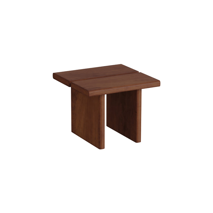Side table Arlen - Coffee bean color - Ash wood - 50 cm