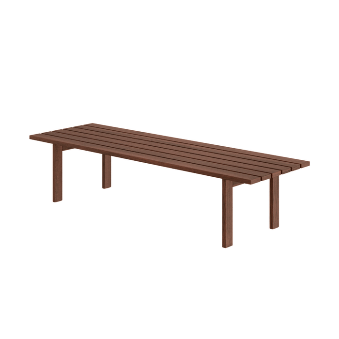 Coffee Table Melanie - Ash Wood - Dark Walnut - 140 cm