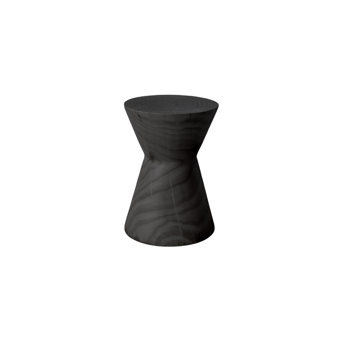 Bijzettafel Eyla - Madera de pino - Negro