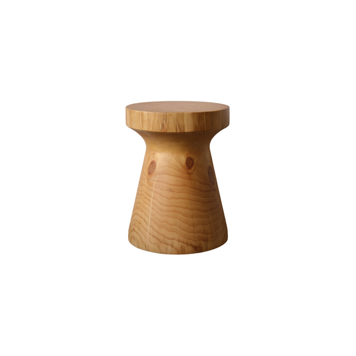 Side table Sova – solid pine wood - Light walnut
