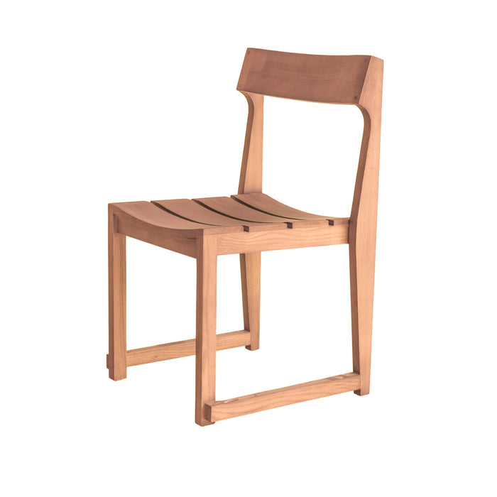 Dining chair Lys - light walnut color - H86.5 cm