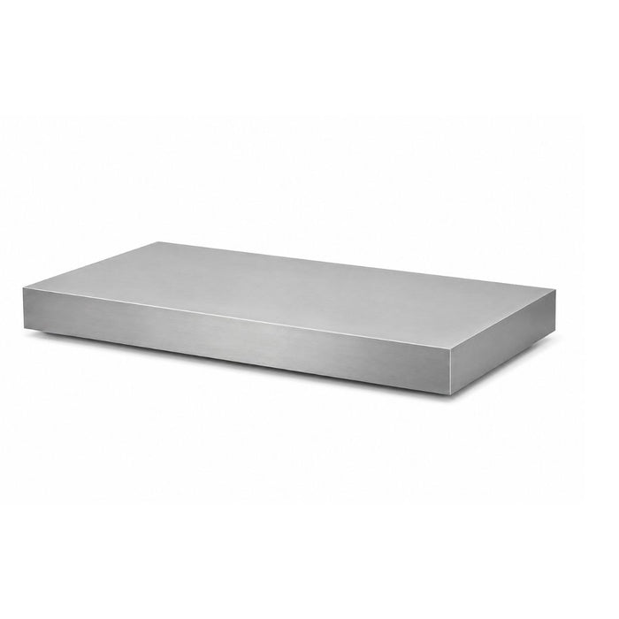 Rechthoekig salontafel Tilo - 168 cm - Geborsteld Staal