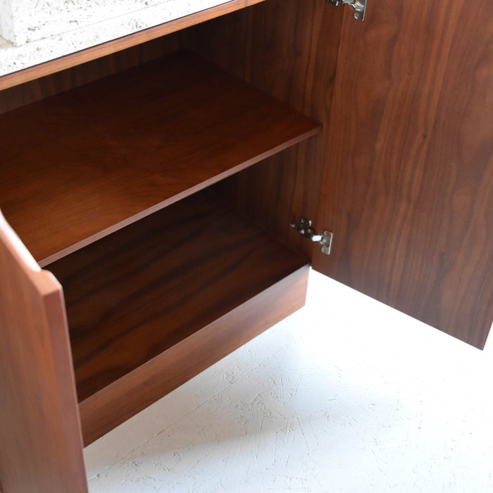 Mid-Century Badezimmermöbel Felix – Walnuss – 84 cm