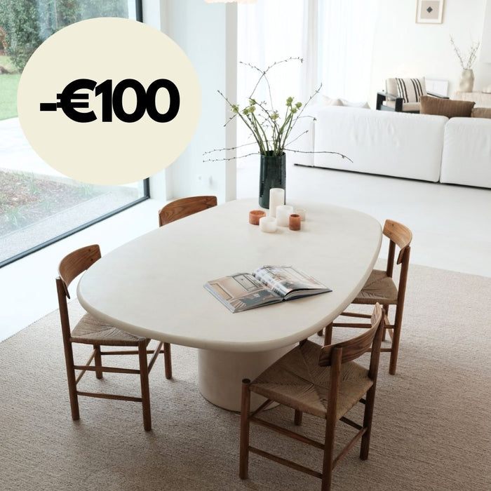 Beige Esstafel im Mortex-Look – Microskin – 180 cm – Geelong