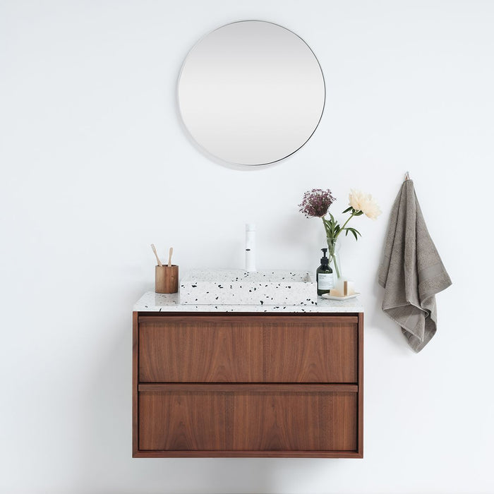 George Marble George Marble Washbasin with Tap Hole - Terrazzo — Furnified