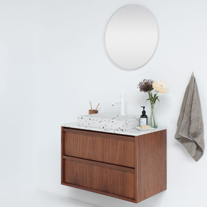 George Marble George Marble Washbasin with Tap Hole - Terrazzo — Furnified
