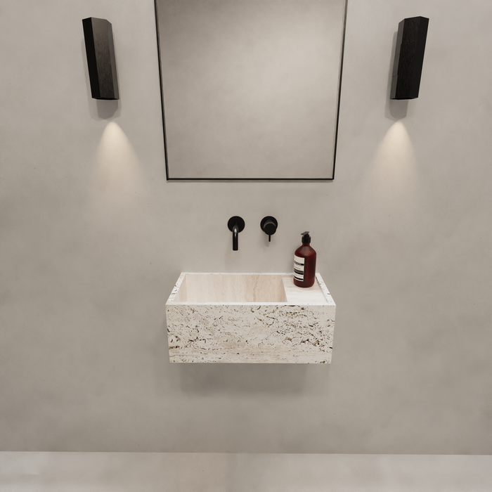 Hand washer - Chemery - White Travertine - 50 cm