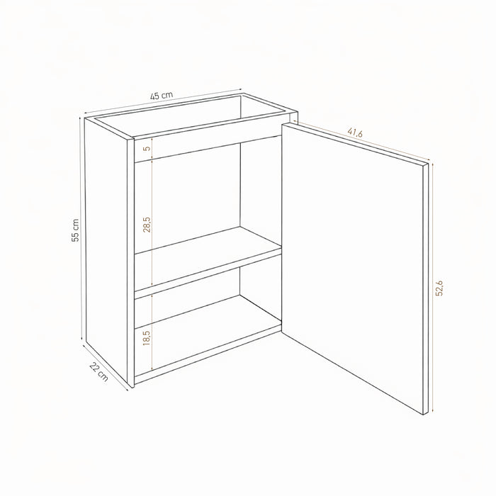 Lavabo Krabi con mueble - Smoke - Travertino Roos
