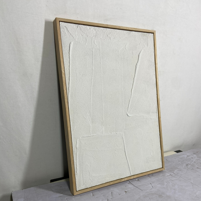 Obra de arte Provins - B50 P4 H70cm - Textura blanca