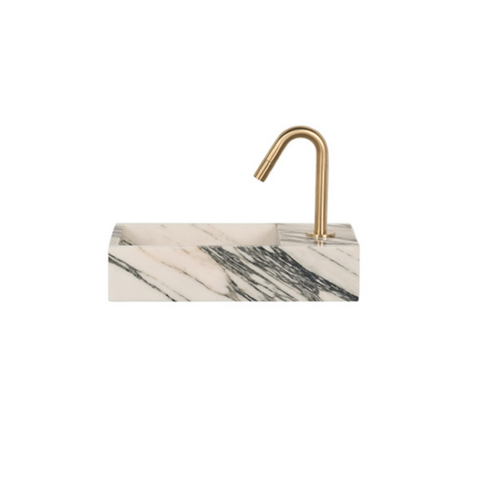 Porto marble washbasin - Blue/White marble