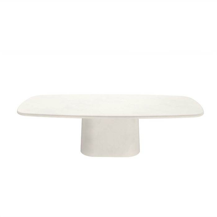 Mesa de comedor rectangular - Pata ovalada - StoneSkin - Lorient - Latte