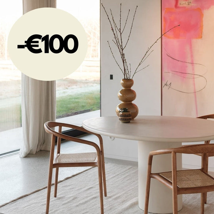 Ovaler Esstisch im Mortex-Look – Reef – 140 cm – Microskin