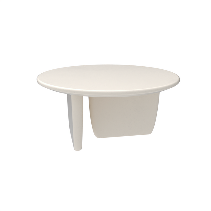 Table basse ronde bio - Rochelle - StoneSkin Latte