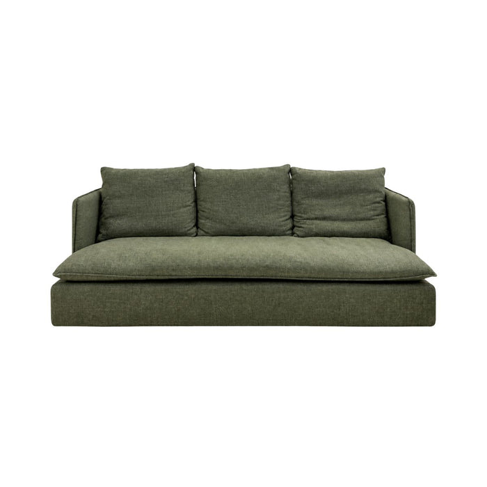 Bartolo - Canapé 4 places en tissu vert foncé - 220 cm