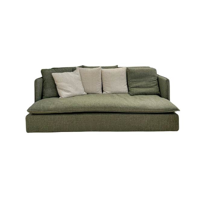 Bartolo - 4-zit sofa in donkergroene stof - 220 cm