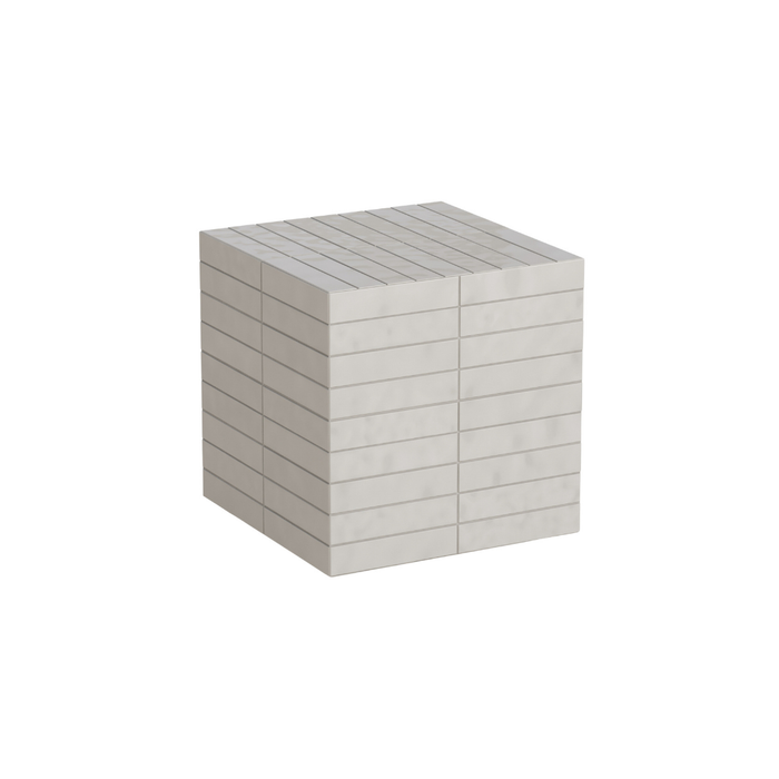 Mesa de centro Vence - Azulejos beige claro - Alto - 39 cm