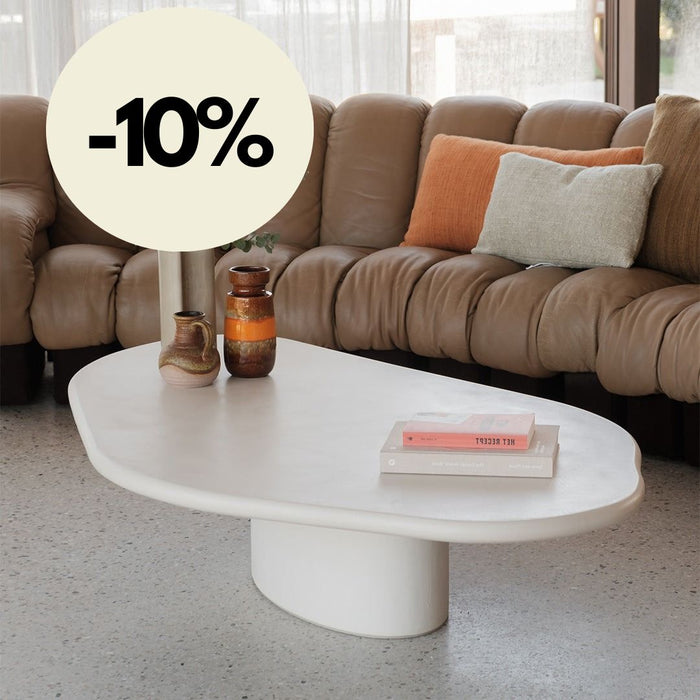 Salontafel Microskin organische vorm - Strasbourg - 160 cm