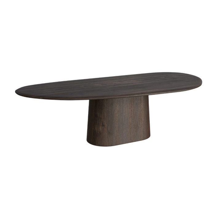 Wooden organic dining table - Anvers - 240 cm - Smoke wood