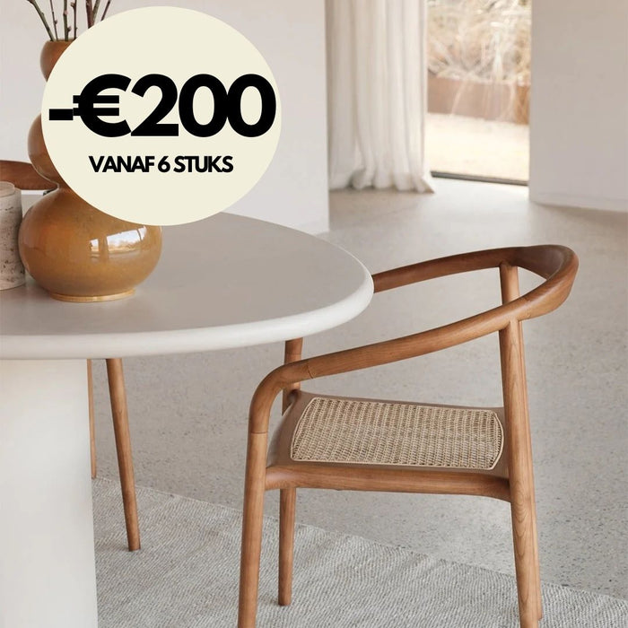 Relax Eetkamerstoel - Dubbo - Rotan - Walnoot