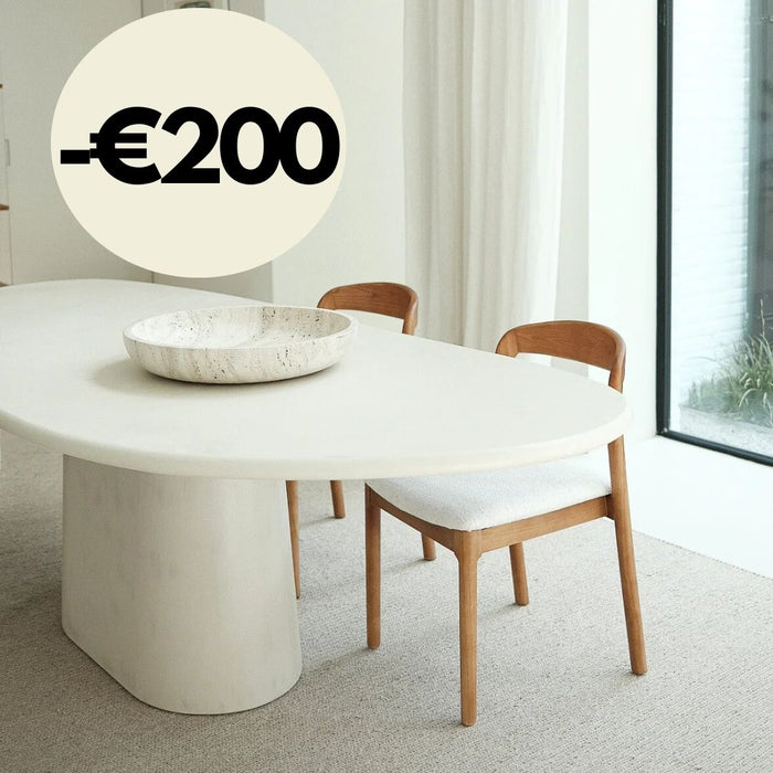 Dining table organic shape - Mortexlook - Antwerp