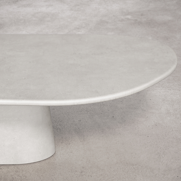 Table à manger organique pour extérieur - Avira - 280 cm - Latte - Polycomposite