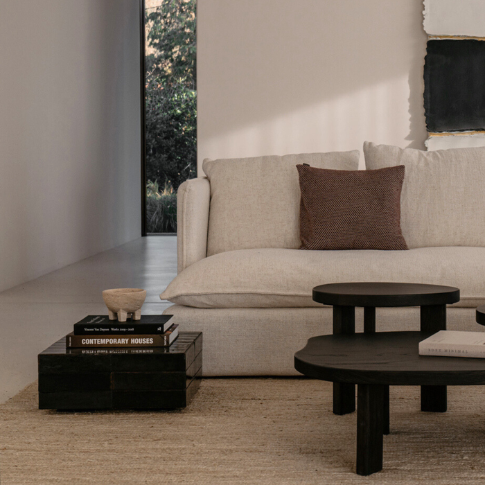 Bartolo - 4-seater sofa in dark green fabric - 220 cm