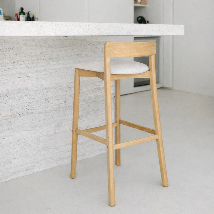 Bar stool Charmes - Seat height 75 cm - Oak - VDF116