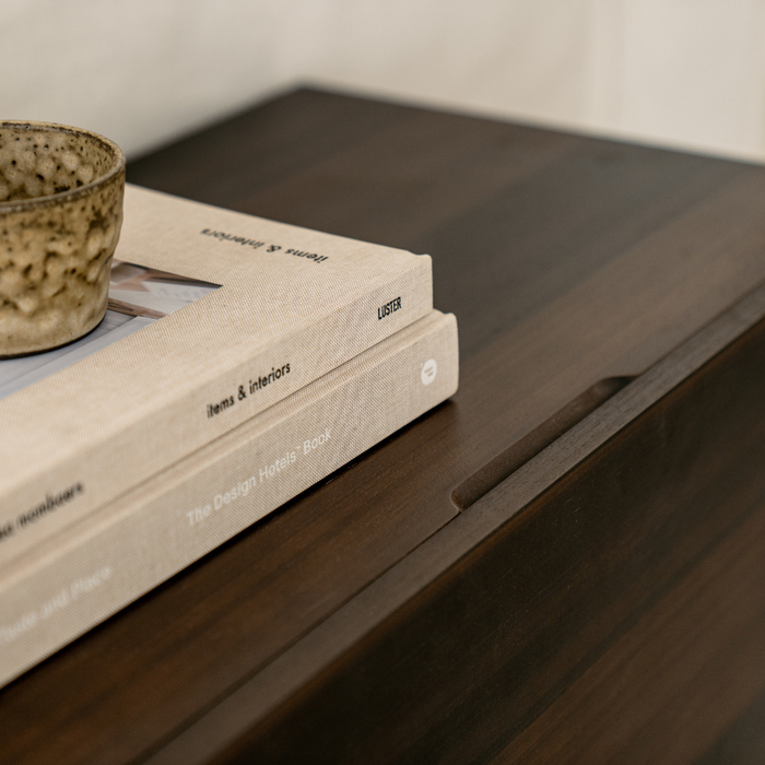 Aparador Duinkerke - 220 cm - Madera ahumada