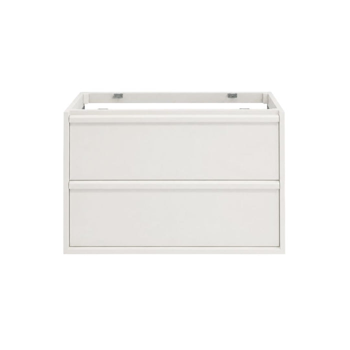 Bathroom cabinet with two drawers - Fien - White - Painted wood - 80 cm