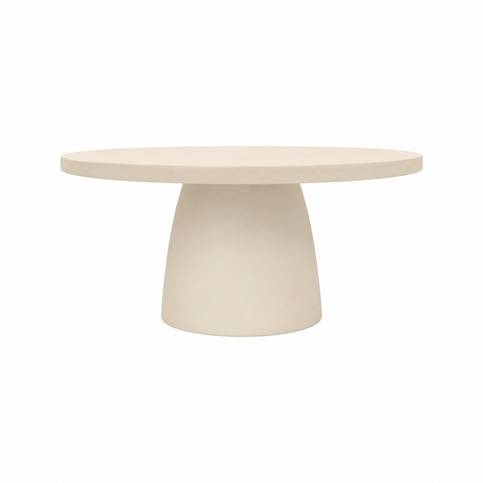 Table basse d'extérieur - Gordes - L80 P80 H35 - Latte - Polycomposite