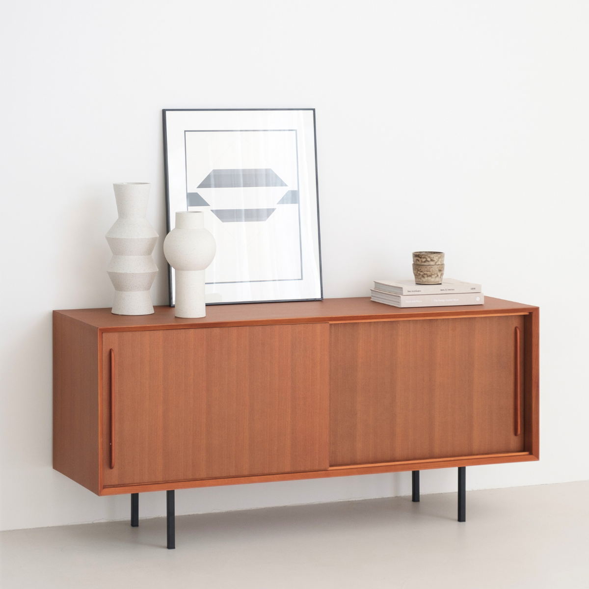 Holz-Sideboard Vintage – Teak – Oskar – 150 cm
