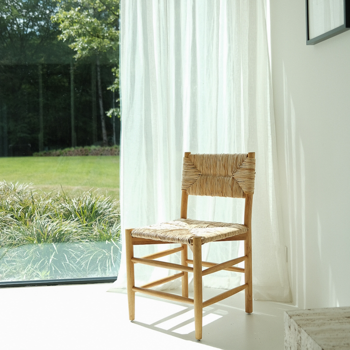 Dining chair Mardor - Vintage Pine - Rope woven seat