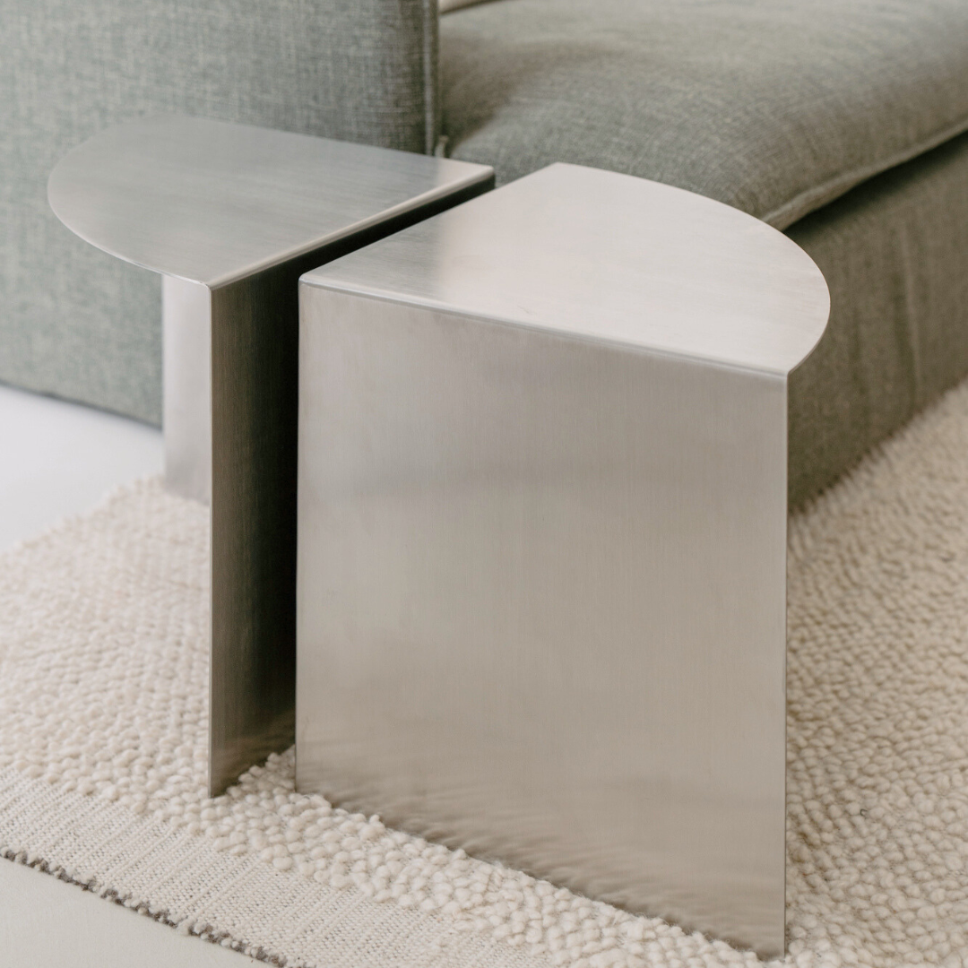 Beistelltische in Edelstahloptik