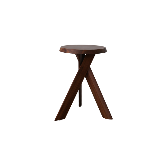 Table d'appoint Pannes - Bois d'acacia - Couleur bois fumé