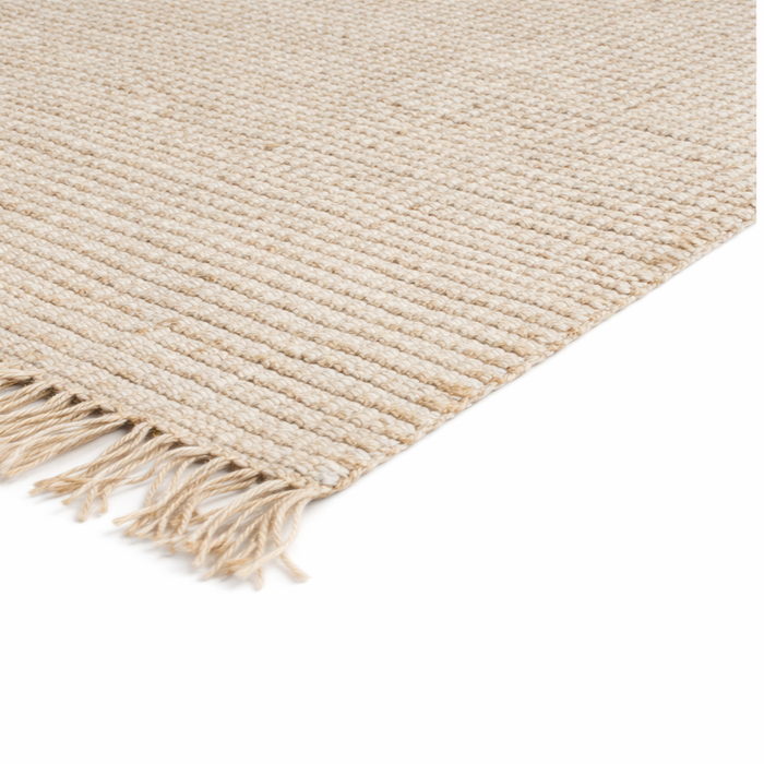 Handgefertigter Teppich - Greystone - Mischung Jute/Wolle - Beige