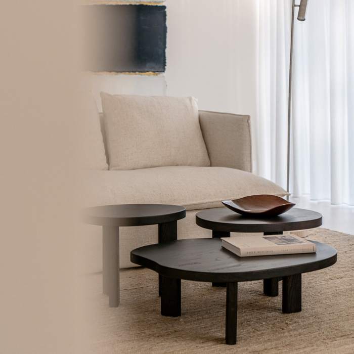 Salontisch Eden - Rauchholz - Organisch - 80 cm - Groß