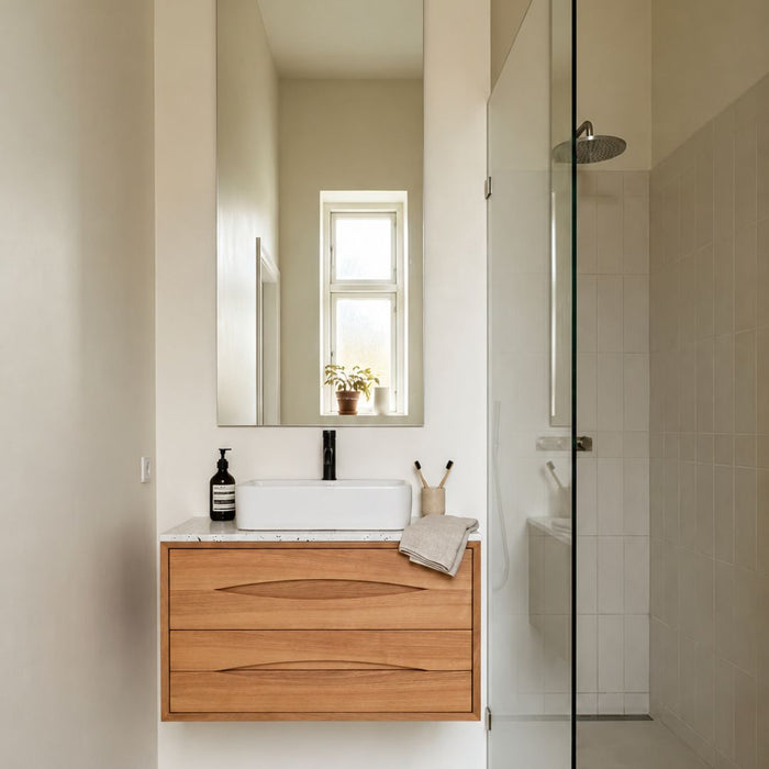 Mueble de baño Bill Oak - Alexis 6 - Placa superior de terrazo