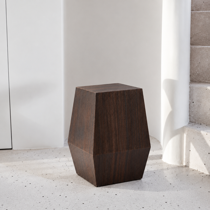 Mesa auxiliar Soma - Madera de pino - Ahumado
