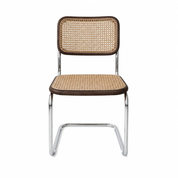 Dining Chair Swing - Natural Cane - Smoke/Chrome