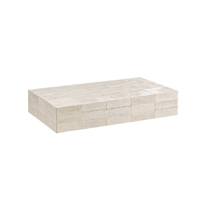 Mesa de centro Tilo de azulejo beige 120 cm
