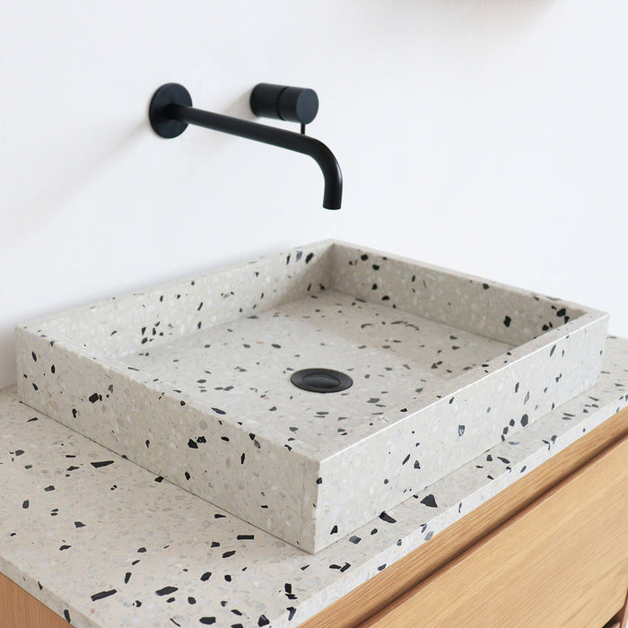 Badkamerset Ann 80cm Eik met Terrazzo