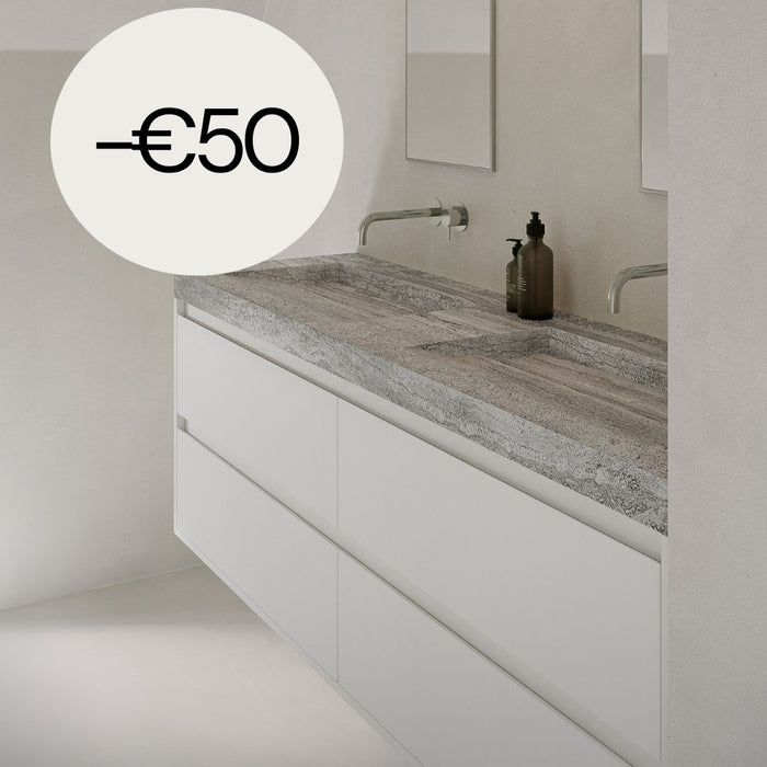 Meuble de salle de bain blanc en bois - ANN - Blanc - 150 cm