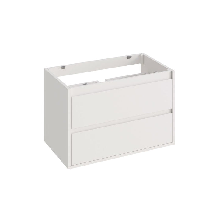 Wooden bathroom cabinet white - ANN - 80 cm