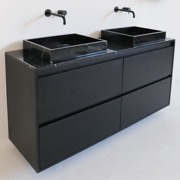 Washbasin plate Black Marble - Marcel - 150 cm