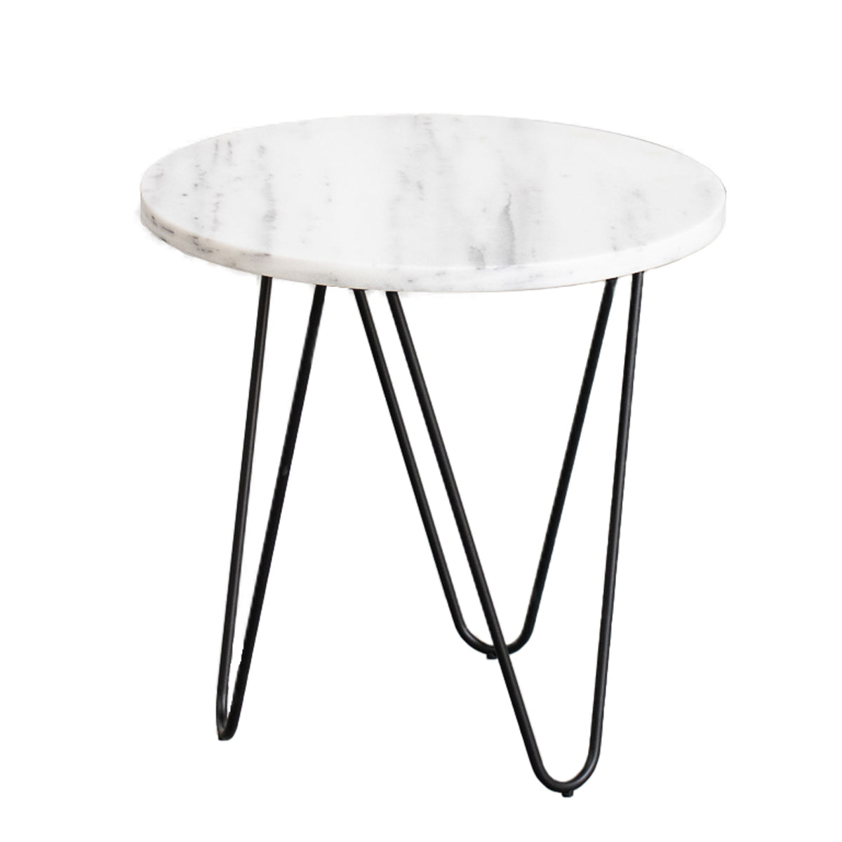 Side table Kay - White Marble - 40x40x40cm — Furnified