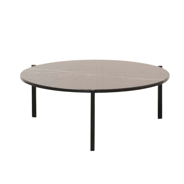 Marble Coffee table - Leonard - Black Marble - Ø79cm