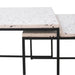 Klassieke salontafel in Zwart Wit Grijs Terrazzo Furnified